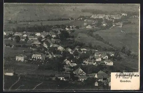 AK Gaaden, Ortsansicht aus der Vogelschau