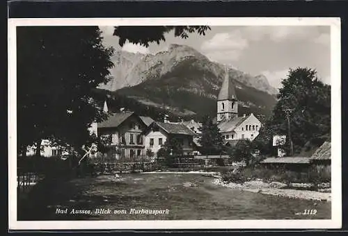 AK Bad Aussee, Blick vom Kurhauspark