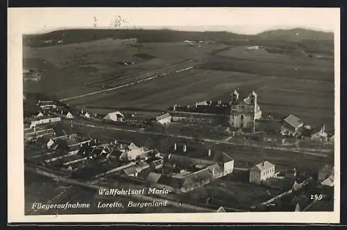 AK Maria-Loretto /Burgenland, Fliegeraufnahme des Ortes