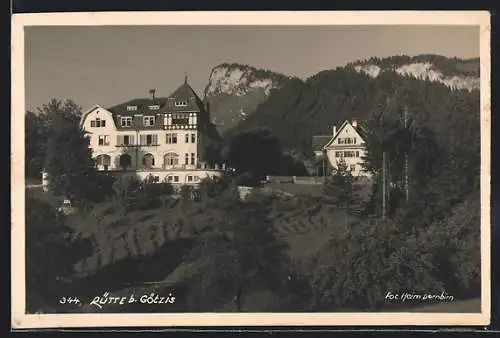 AK Götzis, Rütte, Villa mit Park