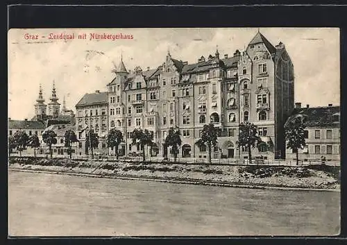 AK Graz, Lendquai mit Nürnbergerhaus