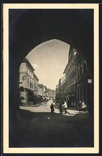 AK Krems a. D., Blick durch das Steiner Tor