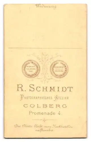 Fotografie R. Schmidt, Colberg, Promenade 4, Kleines Kind im hübschen Kleid