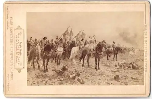 Fotografie Franz Hanfstaengl, München, Gemälde: Gustav Adolf`s Gebet vor der Schlacht bei Lützen, nach Louis Braun