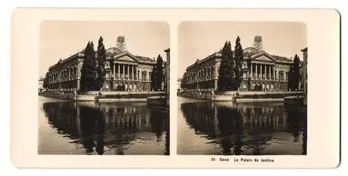 Stereo-Fotografie NPG, Berlin, Ansicht Gand, La Palais de Justice