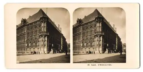 Stereo-Fotografie NPG, Berlin, Ansicht Gand, L`Hotel-de-Ville