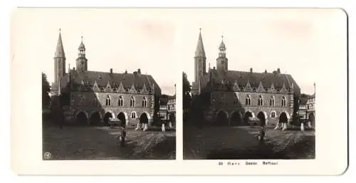 Stereo-Fotografie NPG, Berlin, Ansicht Goslar, Blick nach dem Rathaus