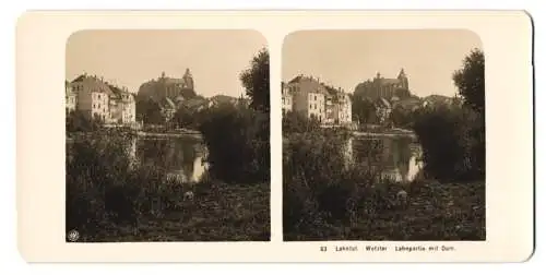 Stereo-Fotografie NPG, Berlin, Ansicht Wetzlar, Blick über die Lahn nach dem Dom