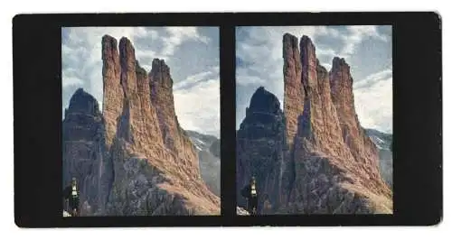 Stereo-Fotografie Chromoplast No. 28, Blick auf die Vajolet-Türme