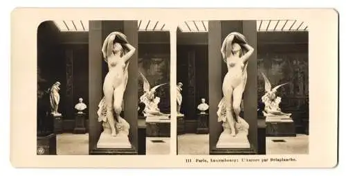 Stereo-Fotografie NPG, Berlin, Ansicht Paris, Luxembourg: L`Aurore par Delaplanche