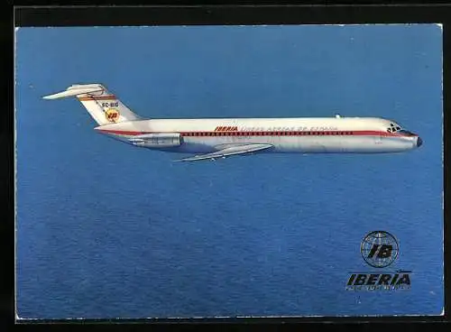 AK Flugzeug Douglas DC-9, Iberia, Lineas Aereas de Espana