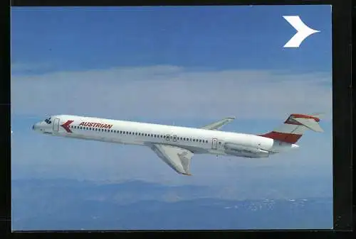 AK Flugzeug Douglas DC-9 Super 80, MD-80, Austrian Airlines