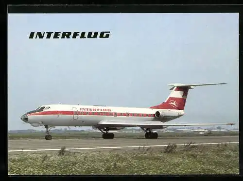 AK Flugzeug, Interflug, TU-134 am Boden, Sitzplätze 76