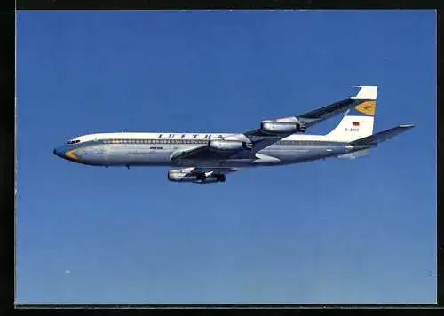 AK Boeing 707 Jet Intercontinental, Flugzeug der Lufthansa