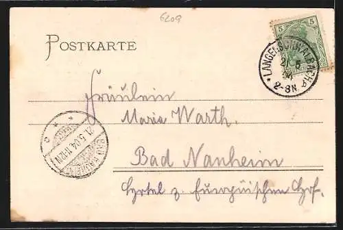 Künstler-AK Hohenstein / Taunus, Ortsansicht mit Schloss im Jahr 1630, nach Merian