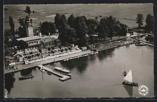 AK Steinhude am Meer, Das Strandhotel aus der Vogelschau