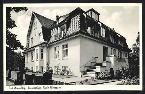 AK Bad Nenndorf, Sanatorium Riebe-Niemeyer