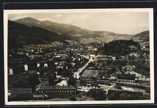 AK Bruck /M., Teilansicht aus der Vogelschau