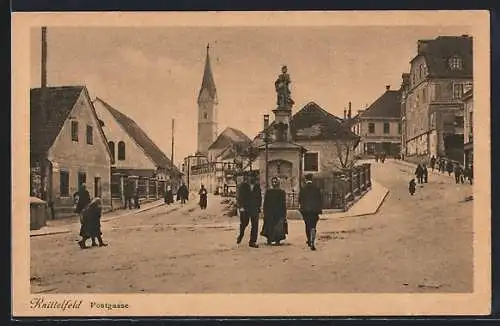 AK Knittelfeld, Strassenblick in die Postgasse
