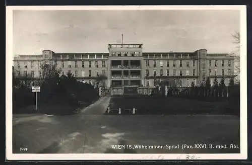 AK Wien, Wilhelminen-Spital, Pav. XXVI, II. med. Abt., Ansicht von oben