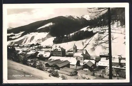 AK Turrach, Ortsansicht im Schnee