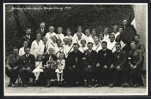 AK Riegersburg, Sturmfahnenweihe 1934, SA-Männer