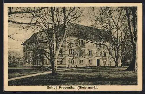 AK Frauental an der Lassnitz, Schloss mit Anlagen