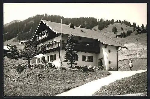 AK Hirschegg /Klein Waisertal, Café und Hotel-Pension Hörmann