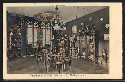 AK Baden-Baden, Pension und Café Friesenwald, Chin. Teezimmer