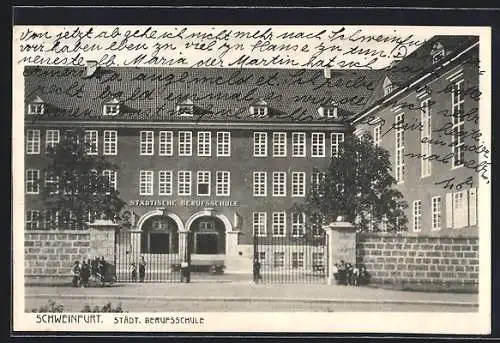 AK Schweinfurt, Städt. Berufsschule mit Hof