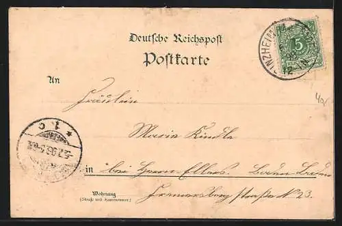 Lithographie Baden-Baden, Aussicht v. u. Griech-Russ. Kapelle, Ebersteinschloss, Frau in Tracht