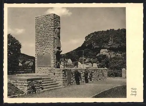 AK Gerolstein, Ansicht vom Krieger-Ehrenmal