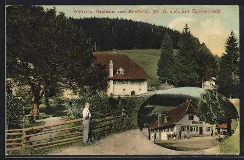 AK Sirnitz, Partie am Gasthaus z. Auerhahn