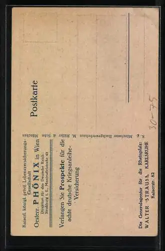 Künstler-AK sign. Walter Ditz: 8. Kriegsanleihe, Vaterland-Familie-Zukunft, Soldat mit seiner Familie