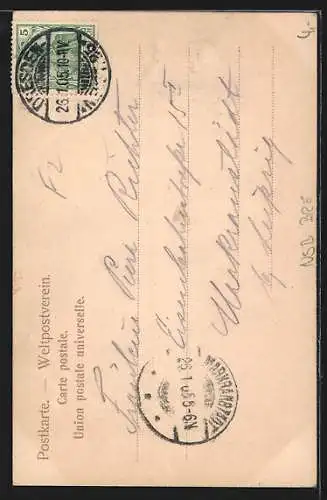 AK Breslau, Strassenpartie an der Liebichshöhe