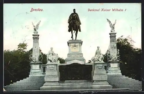 AK Breslau, Denkmal Kaiser Wilhelm I.