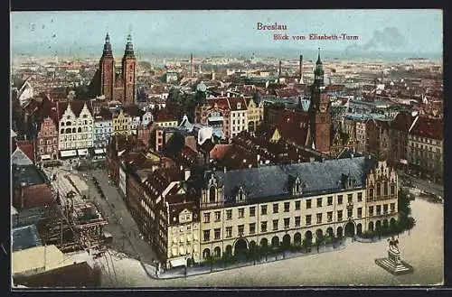 AK Breslau, Blick vom Elisabeth.Turm