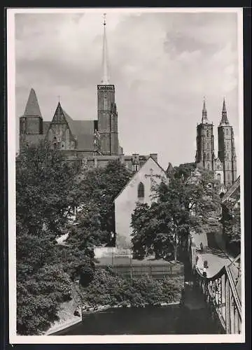 AK Breslau, Kreuzkirche & Dom