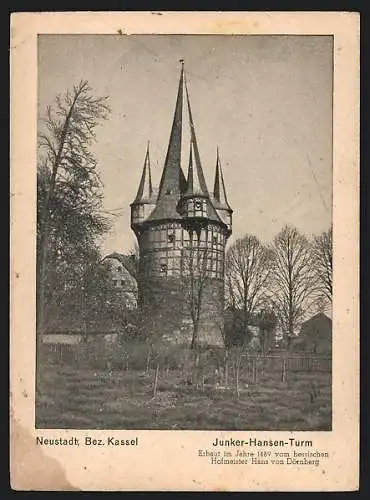 AK Neustadt /Bez. Kassel, Junker-Hansen-Turm