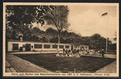 AK Hannover, Heim und Garten des Naturheilvereins v. 1891, Ohestrasse 6-6E