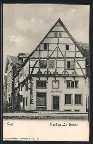 AK Soest, Gasthof Jägerhaus Im Herten