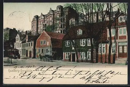 AK Hamburg-Borgfelde, Strassenpartie am Gesundbrunnen