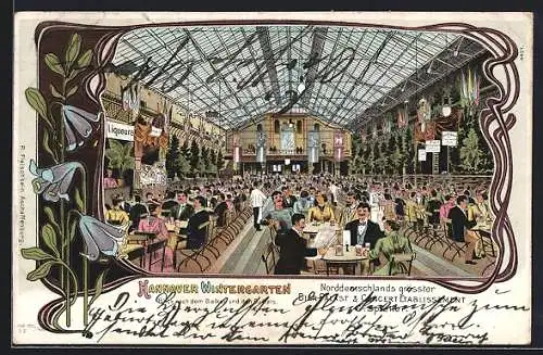 Lithographie Hannover, Restaurant und Concert-Etablissement Wintergarten