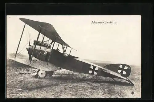 Foto-AK Sanke Nr. 1044: Albatros-Zweisitzer, Flugzeug