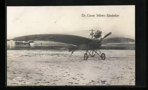 Foto-AK Sanke Nr. 304: Flugzeug Dr. Geest Möwe-Eindecker