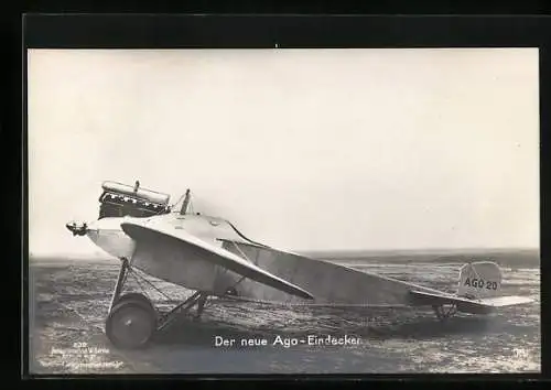 Foto-AK Sanke Nr. 230: Flugzeug Ago-Eindecker