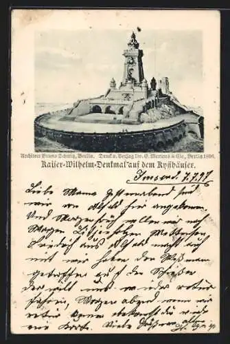 AK Kyffhäuser / Kaiser Wilhelm Denkmal, Am Kaiser-Wilhelm-Denkmal
