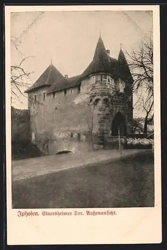 AK Iphofen, Einersheimer Tor, Aussenansicht
