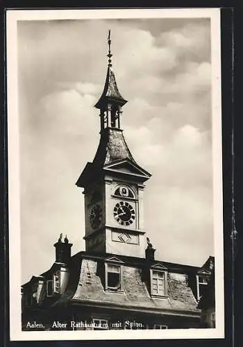 AK Aalen, Alter Rathausturm mit Spion