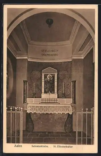 AK Aalen, St. Elisabethalter in der Salvatorkirche